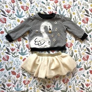 Cat & Jack Swan Outfit